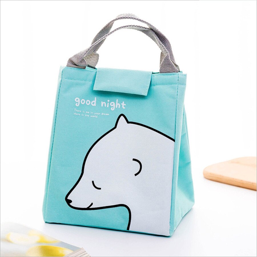 Waterdichte Lunchbox Kid 'S Isolatie Tas Handtas Outdoor Picknick Tas Koeltas Voor Kind F929: white bear