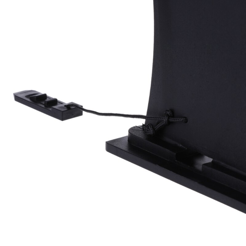 Removable center fin, black, kayak rudder fin, reversible board for inflatable canoe, stand-up paddleboard, sup board, surfboard