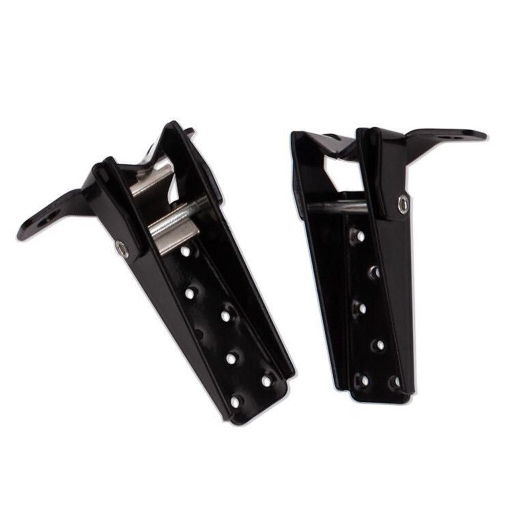 Black Retro Motorcycle Clamp-on Steel Axle Foldable Foot Step Pegs MTB BMX bike Folding Pedal Footrest Footpeg Universal