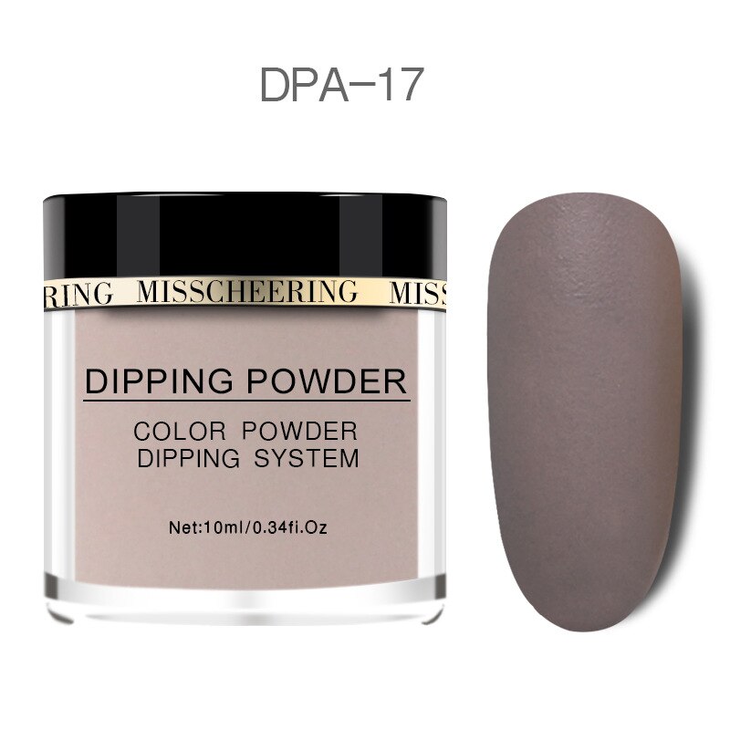 Ongles paillettes couleur mate dégradé Nail Art poudre sans lampe Cure ongles Art décorations: DPA-17