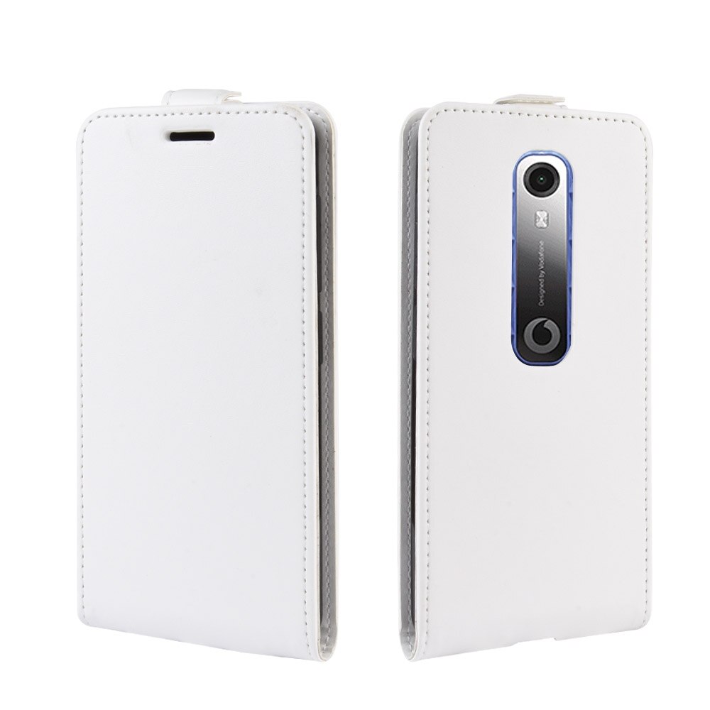 For Vodafone Smart N10 VFD 630 Vertical Flip Leather Case Upright Retro Cell Phone Holster Fundas Case Cocver for VDF630: White