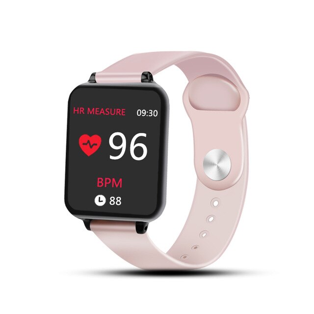 B57 Sport smart watch wasserdicht heart rate monitor blutdruck sport Frauen smartwatch frauen tragbare uhr männer smart uhr: B57 Pink