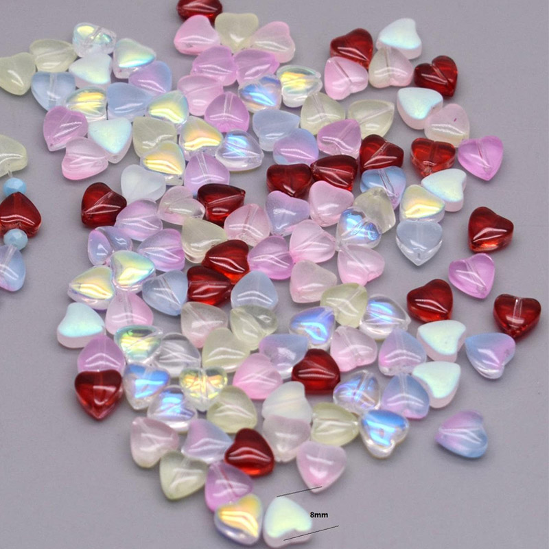 50 stuks 8mm mix kleur ster olifant vis maan bloem kraal tsjechische glas losse kralen voor sieraden maken DIY accessoires handgemaakt: Oranje