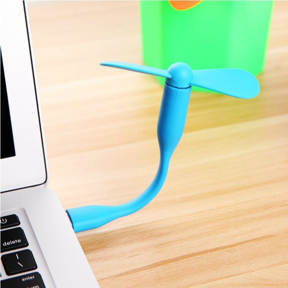 Portable Flexible Mini USB Fan Low Power Bendable Removable For Mobile Power/PC/Laptop/OTG/Charger