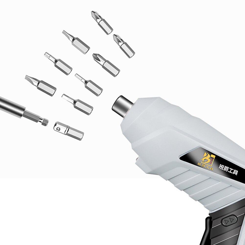 Cordless Screwdriver Electrical Screwdriver Set USB Rechargeable 3.6V Screw Driver with LED Lights Household Power Hand Drill