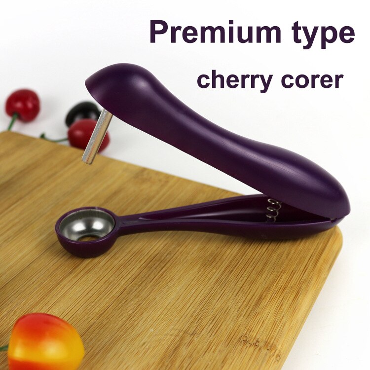 Máquina extractora de semillas de cerezas, Extractor de semillas de cerezas, Extractor de piedra de fruta, Herramientas de limpieza de cereza para el hogar y la cocina: Premium 1pc