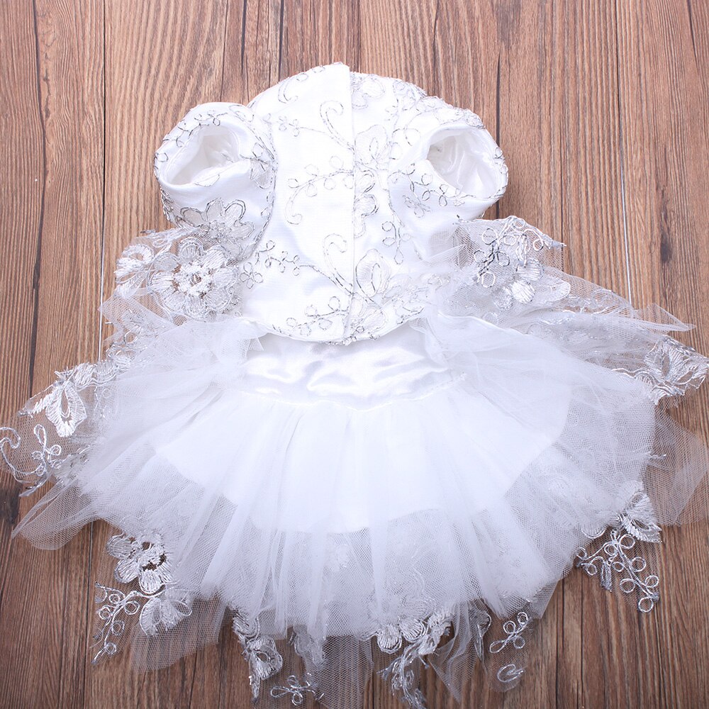 Dog Wedding Dress Floral Lace Cat Puppy Princess Skirt Dresses Apparel 5 Size 2 Colours dog dresses