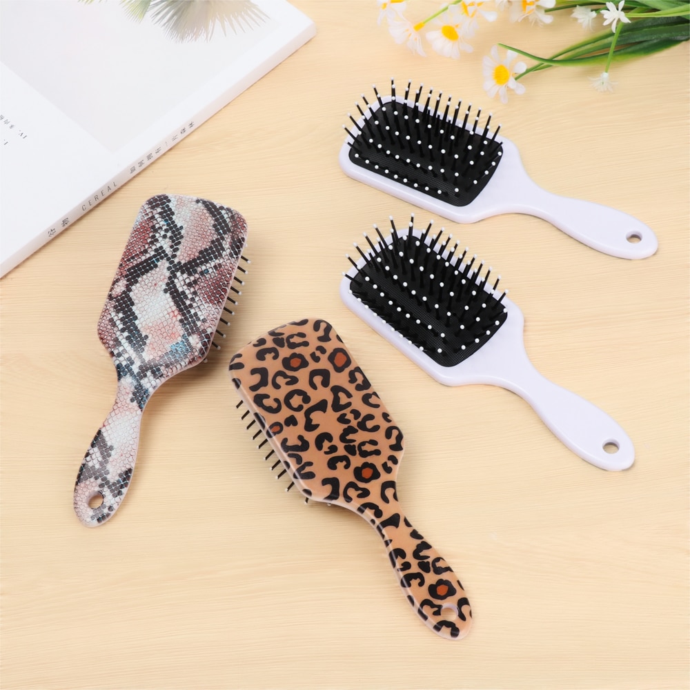 Leopard Comb 3D Leopard Print Hairdressing Cushion Comb Scalp M... – Vicedeal