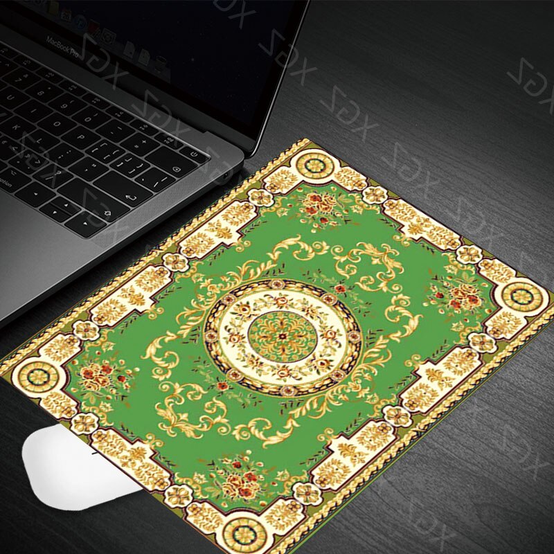 Yzuoan Persian Carpet Big Rubber Non-slip Laptop Gaming Keyboard Mouse Pad for CS GO Dota LOL 22X18CM: 22x18-11