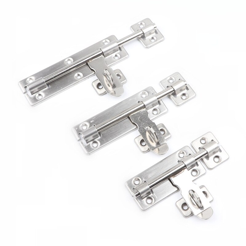 Stainless steel left and right bolts left and right padlock bolts door buckle door bolt stainless steel bolt anti-theft door