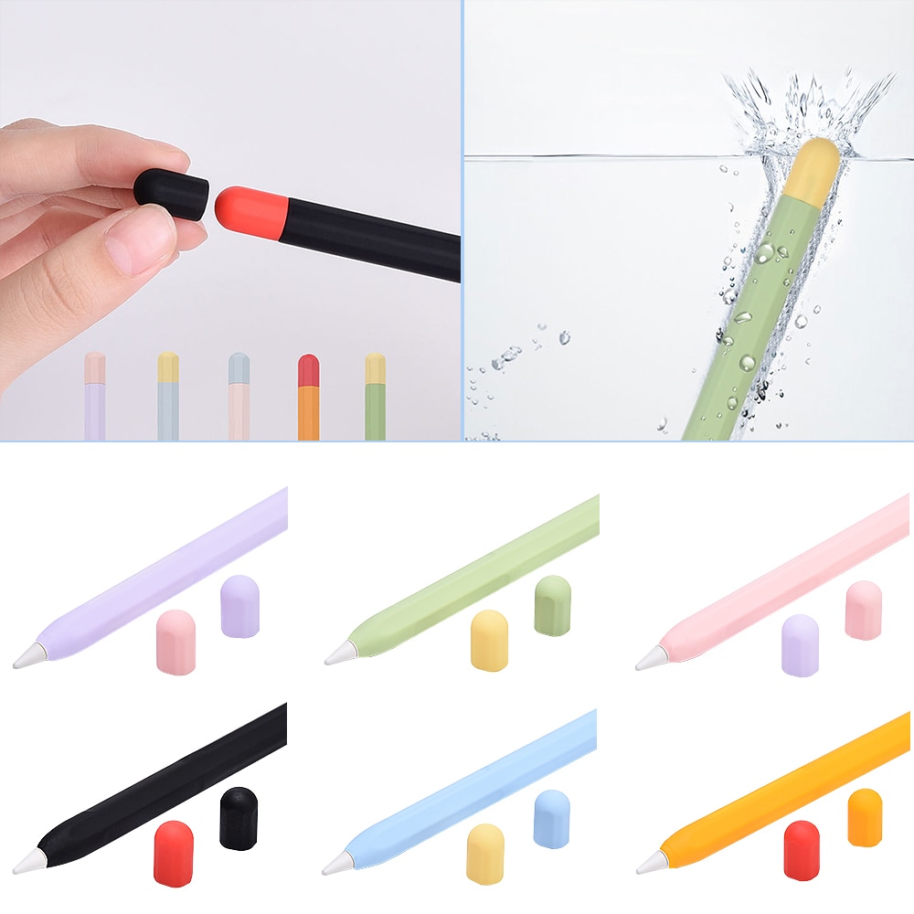Silicone manchon capuchon pointe support de couverture tablette tactile stylet pochette manchon pour Apple crayon 2 housse pour Apple crayon 2