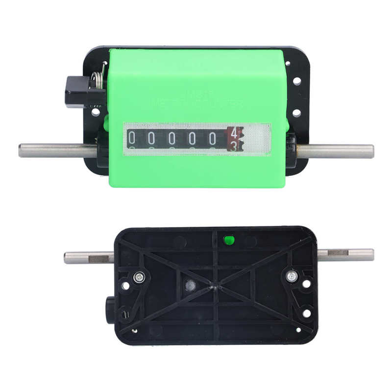 Mechanical Length Counter 6 Digits Rolling Meter with Range 0‑99999.9 Meters JM316