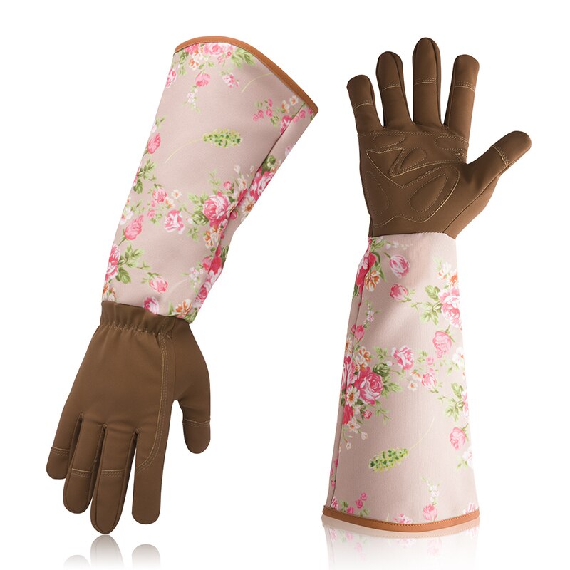 Long Gardening Gloves Plant Pruning Thorn Proof Garden Gloves with Long Forearm Protection Gauntlets Unisex 1 pair LBShipping: B
