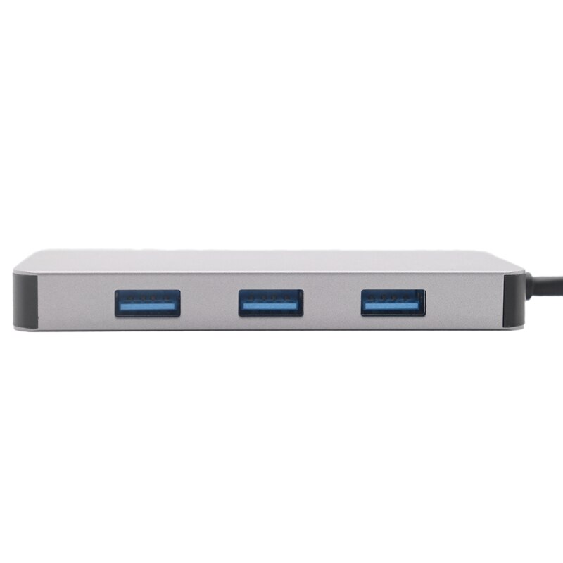 USB C Hub Multiport Adapter 7 in 1 Konverter USB 3,0 Geeignet für Effiziente Transfer zu HDMI Mobilen Computer