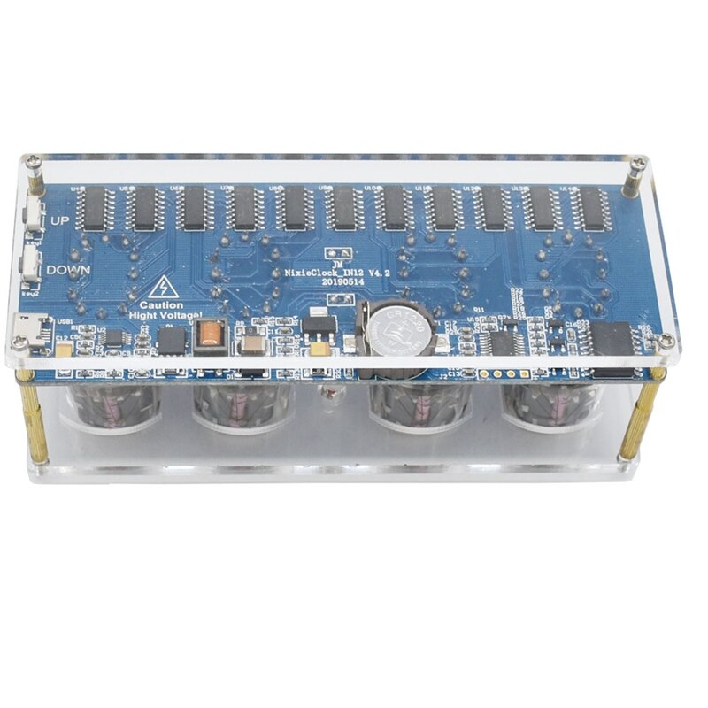 Diy  in12 in-12 nixie tube pcba kit digital klocka vackra inga rör