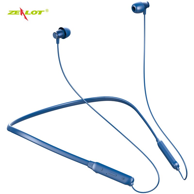 Ijveraar H15 Sport Bluetooth nekband Koptelefoon draadloze Stereo IPX5 Transpiratie bluetooth Headset voor Telefoons aptx Hoofdtelefoon: Blue