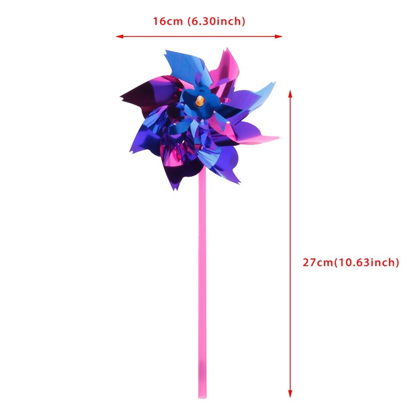 10Stck Kunststoff Windmühle Windrad Wind Spinner freundlicher Spielzeug Garten Rasen Party Dekor