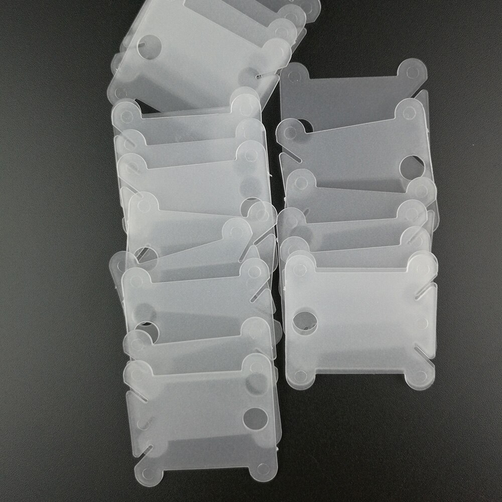 20pcs Plastic Sewing Sewing Tool Winding Plate Board Thread Bobbin Holder Floss Storage Coiling Spool Embroidery Craft Kit