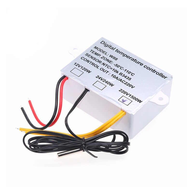 12V 220V LED Digital Temperature Controller Thermostat Thermoregulator Sensor Meter Incubator Fridge Heating Cooling