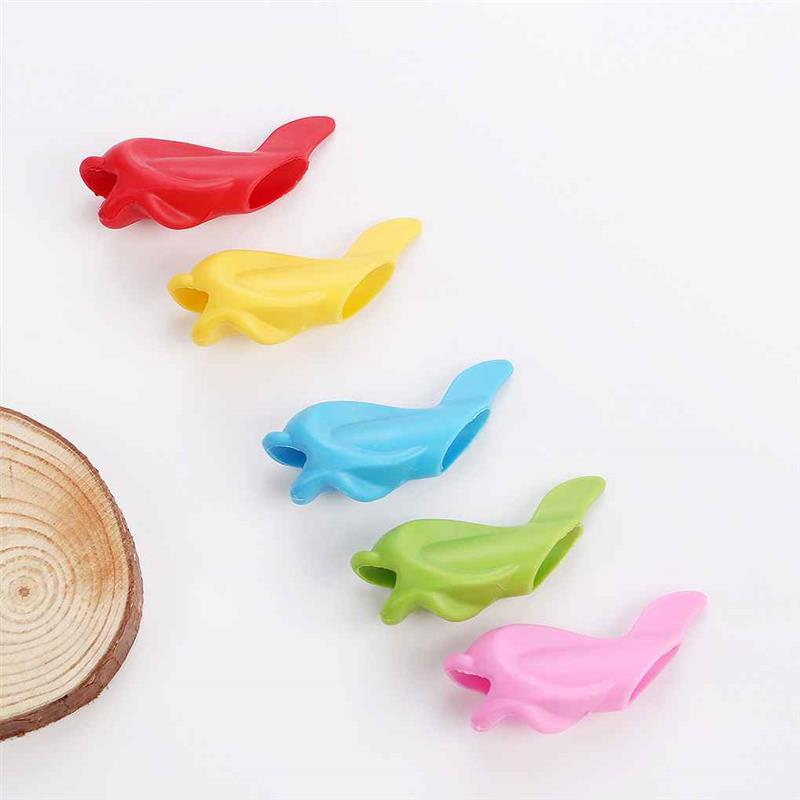 10PCS Pen Pencil Dolphin Grip Kids Handwriting Comfort Aid Right Left Handed Fish