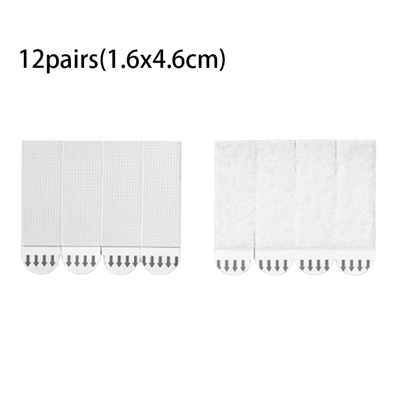 12/24 paia di nastro bianco senza danni, strisce per appendere quadri e cornici, adesivo da parete, gancio, confezione di valore, strisce per appendere quadri: TRASPARENTE