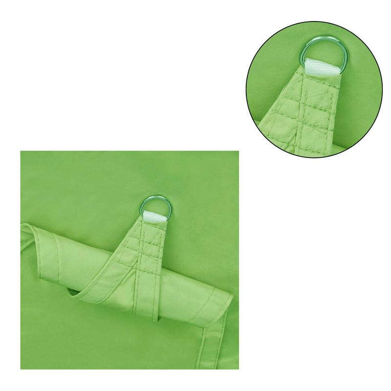 Toldo triangular de 2x2x2 metros, refugio solar, sombrilla de protección para exteriores, dosel para jardín, Patio, piscina, sombra Oxford, toldo de vela para Camping: Green