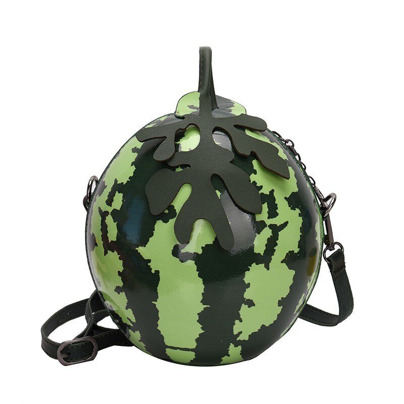 Herold Kleine Frauen Umhängetasche Wassermelone bilden Leder Weibliche Schulter Tasche Mini Damen Umhängetaschen Sack: Ursprünglich Titel