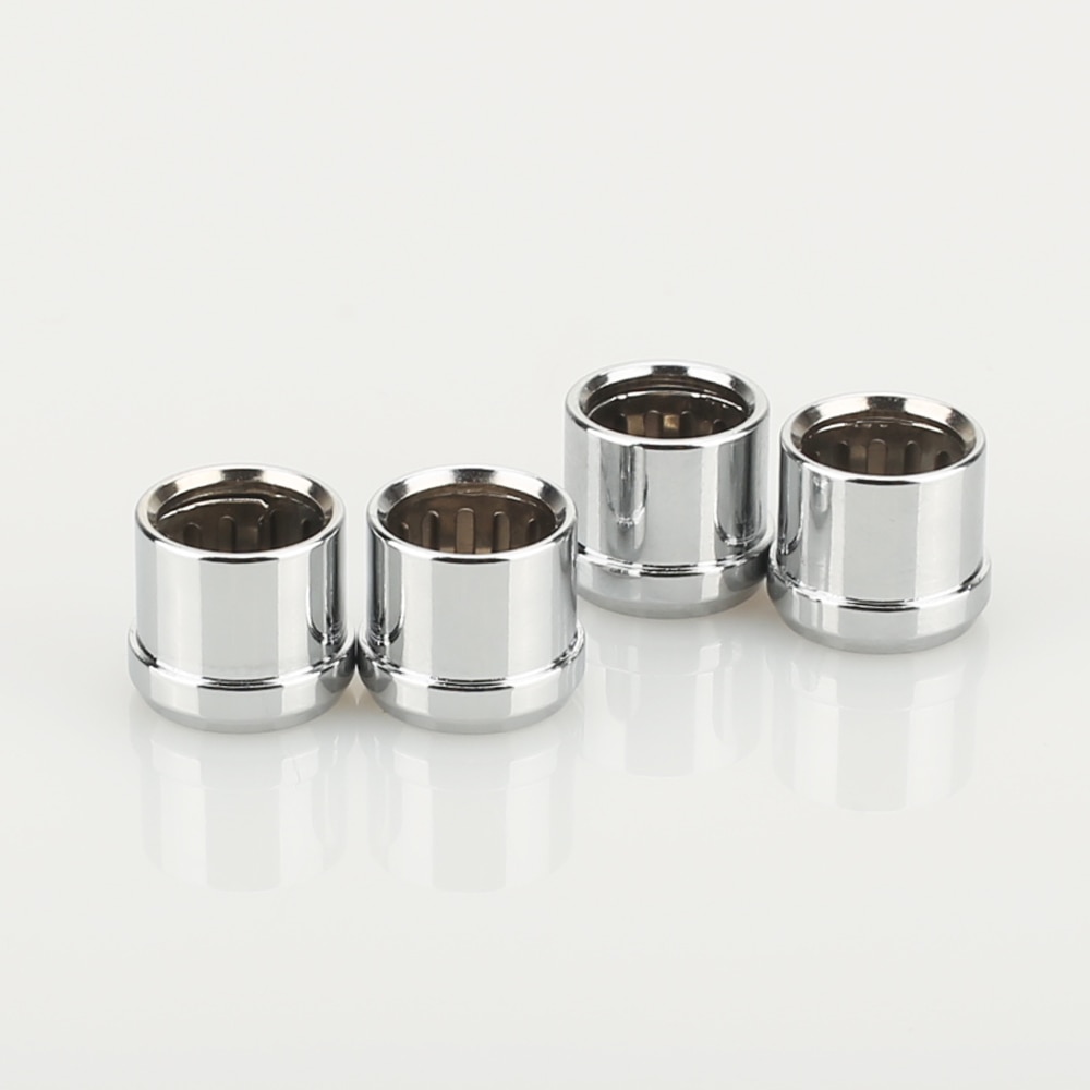 8 Uds X enchufe para circuito corto chapado en rodio conector fono RCA enchufe protector jack tapas protectoras