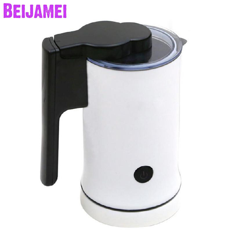 BEIJAMEI Electric Milk bubble machine automatic Frother Foamer Small Foam Maker Warmer