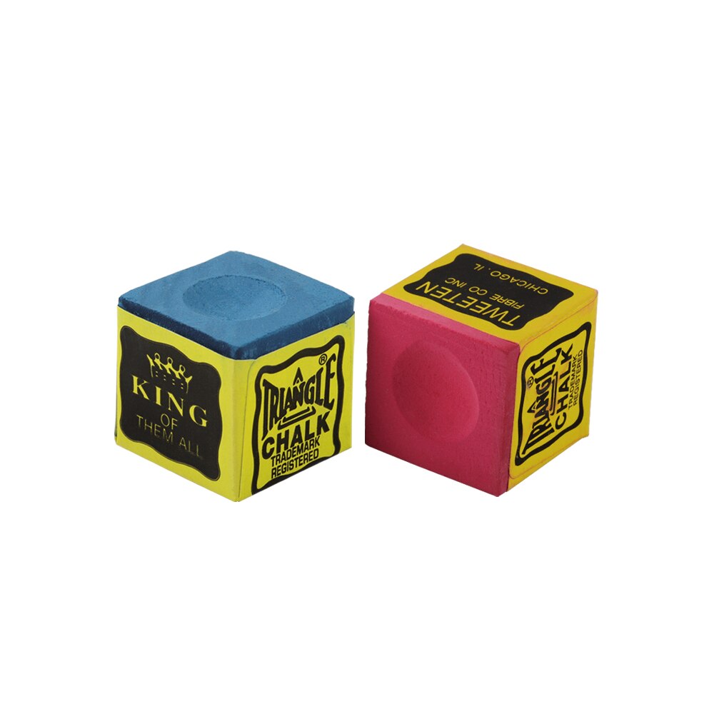 Triangle Chalk Billiard Chalk with Box Red Green Blue 12 Pieces No-slip Chalk Billiard Accessories Snooker Chalk