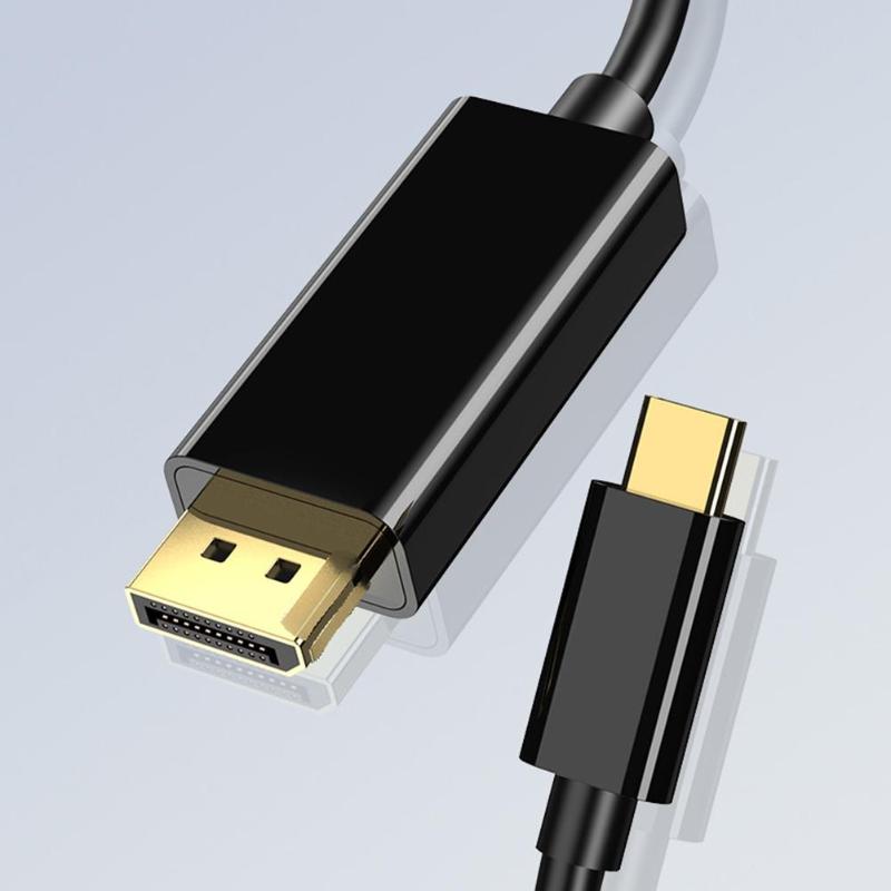 Usb C Naar Displayport Kabel (4K @ 60Hz), usb 3.1 Type C (Thunderbolt 3 Compatibel) Naar Dp Kabel Voor Macbook Galaxy S9 Huawei P20
