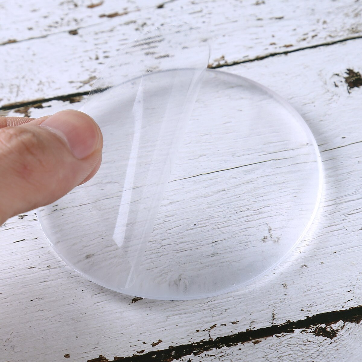 Protectores de goma transparentes para parachoques de pared, perilla de puerta autoadhesiva, topes de manija, almohadillas de protección de muebles de armario, Hardware, 2/6 Uds.
