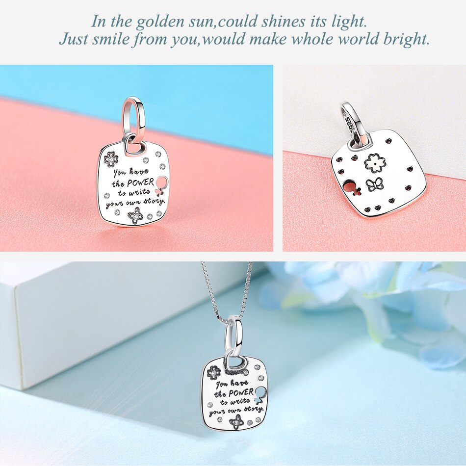 ELESHE 100% 925 Sterling Silver Bead Charm Rose Gold Pink Ladybird Charm Fit Original Bracelet Beads for jewelry making