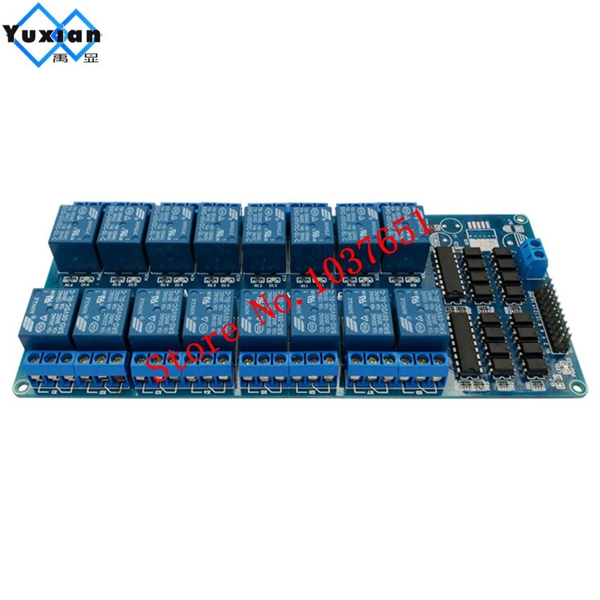 5 v módulo de relé 16 canais para arduino arm pic avr dsp placa relé eletrônico cinto optoacoplador isolamento navio livre