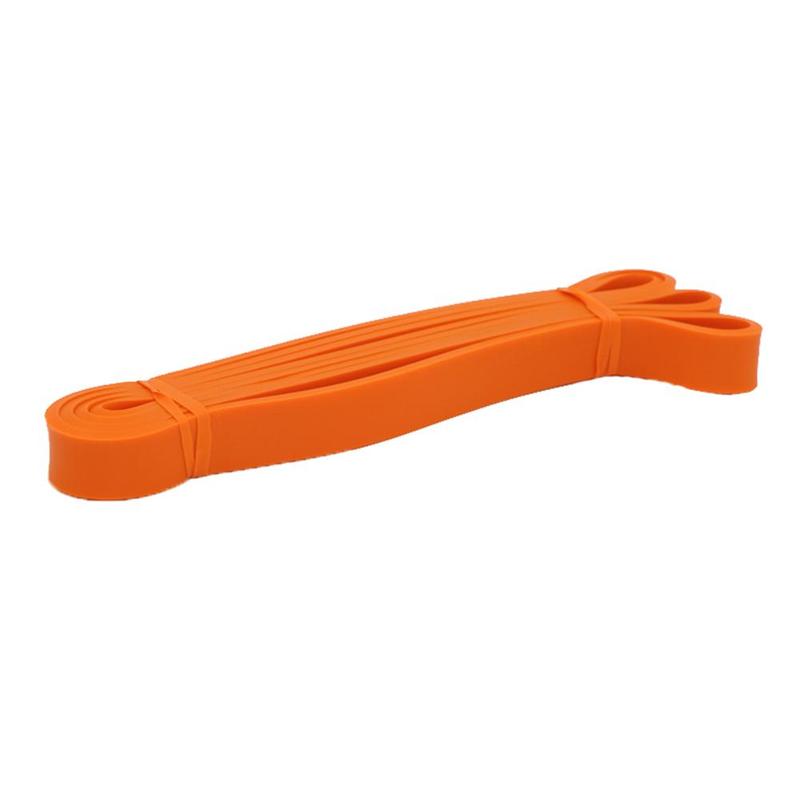 Latex motståndsband elastiskt band brett gummiband och styrka män rally kvinnor träning kondition  p0 a 2: Orange