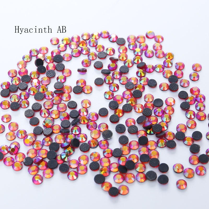 DIY Fix Ijzer Op transfer 1440pcs Hyacinth AB Glitters Hotfix Steentjes Voor Bruiloft Dressess En Nail Art