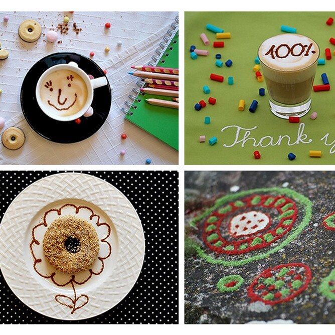 Coffee Latte Drawing Pen For Coffee Cake Spice Pen Cake Chocolate Chalk Decoration Pen Coffee Carving Pen Baking Pastry Tools