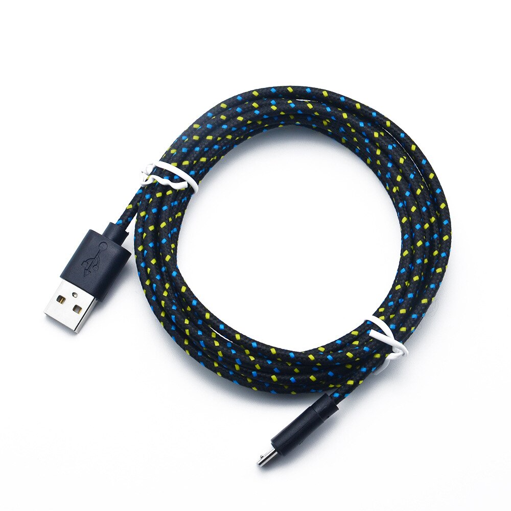 Micro Usb Snoep Kabels Voor Micro Usb Opladen Lader 1M Kabel Nylon Opladen Data Transfer Cord Voor Andriod Voor huawei Xiaomi