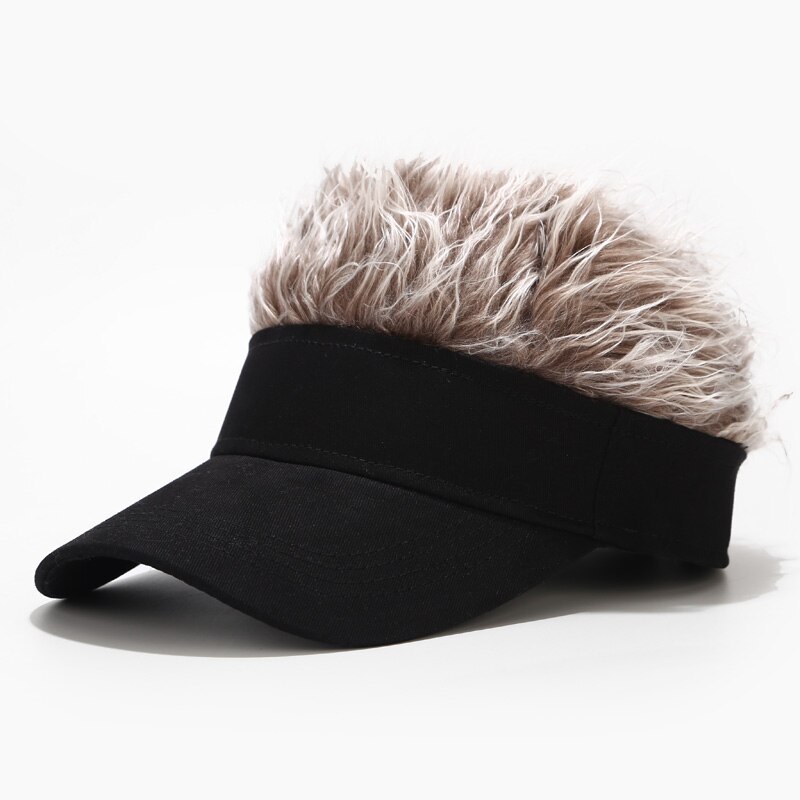 Gorra de béisbol con pelo con pinchos para hombre y mujer, gorro de béisbol con visera ajustable, estilo Casual, conciso, para verano y otoño,: 1