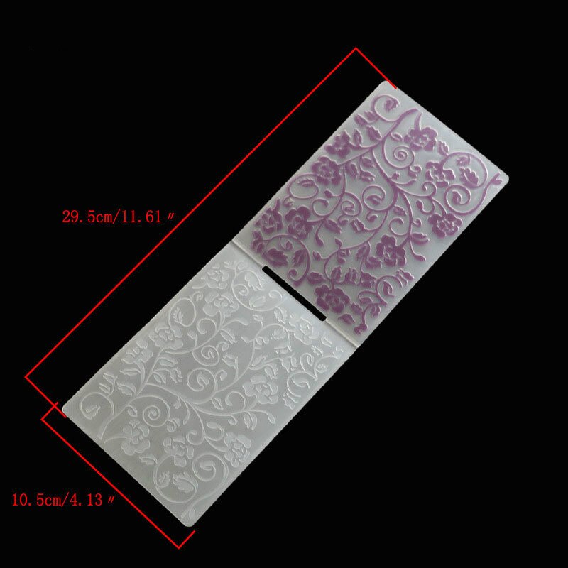 Heart Flower Lace Leaves Plastic Embossing Folders Stencils Template for DIY Paper Cards Album Scrapbooking Decoration: rose