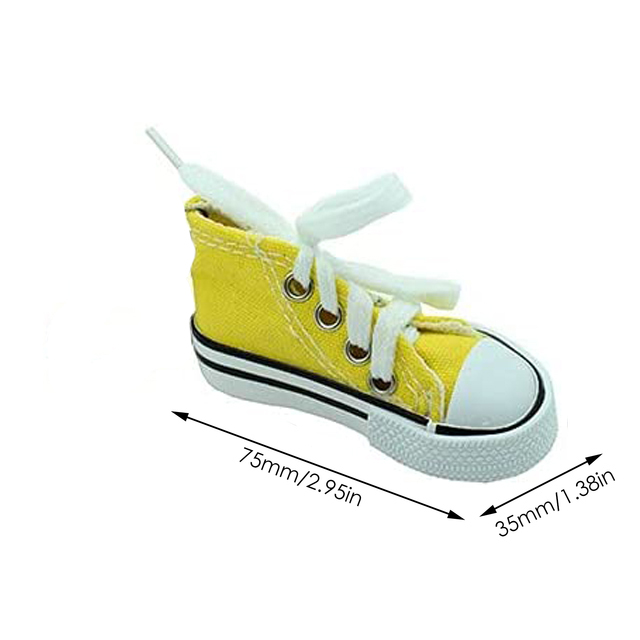 Motorfiets Side Stand Grappige Leuke Mini Schoen Voet Ondersteuning Motor Fiets Kickstand Statief Motor/Fiets Kickstand Mini Canvas Schoenen: Clear