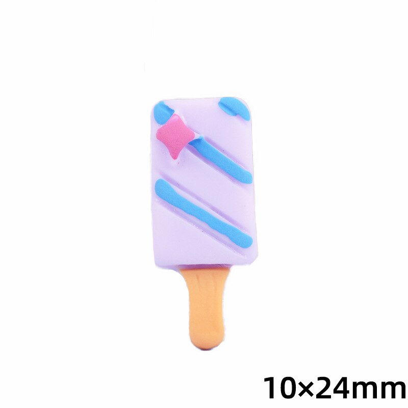 10Pcs Ice Cream Pendenti E Ciondoli per Slime di Riempimento FAI DA TE strumenti di Modellazione di Argilla Forniture Resina Slime Deocr Giocattoli di Argilla Accessori per I Bambini