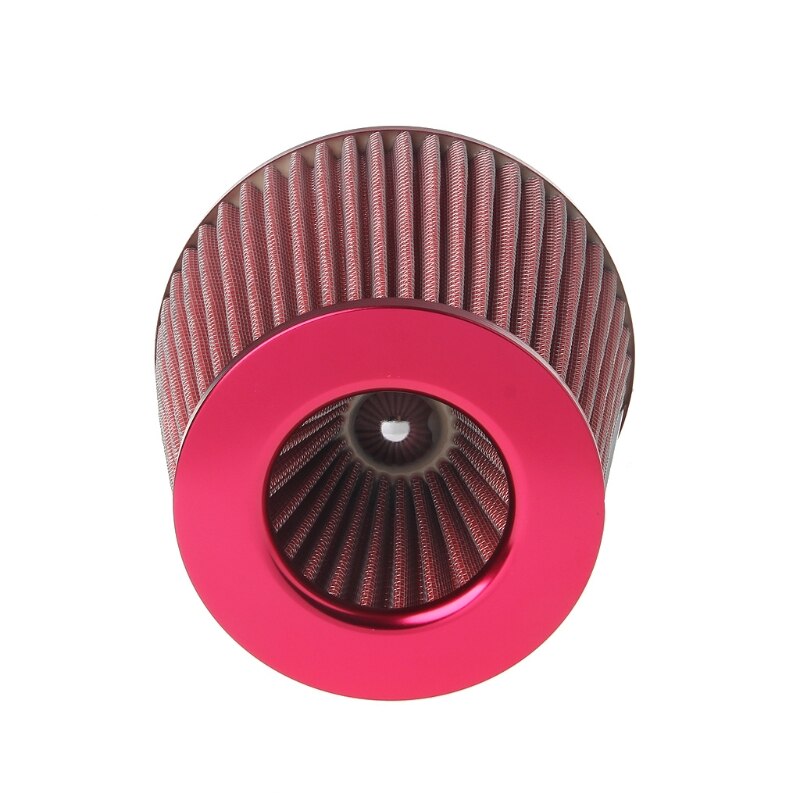 Universal Vehicle Air Intake Chrome Open Top Cone Air Filter Breather 3\" Inlet Y98C