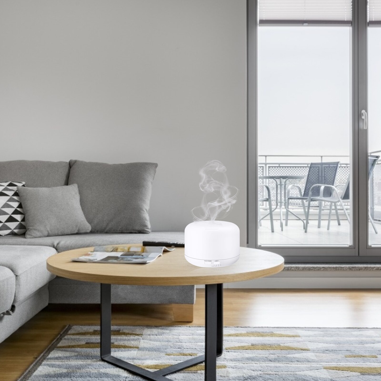 Air Humidifier Electric Aroma Diffuser 300ml Remote Control Aroma Cool Mist Humidifier with 7 Color Changing Lights Oil Diffuser