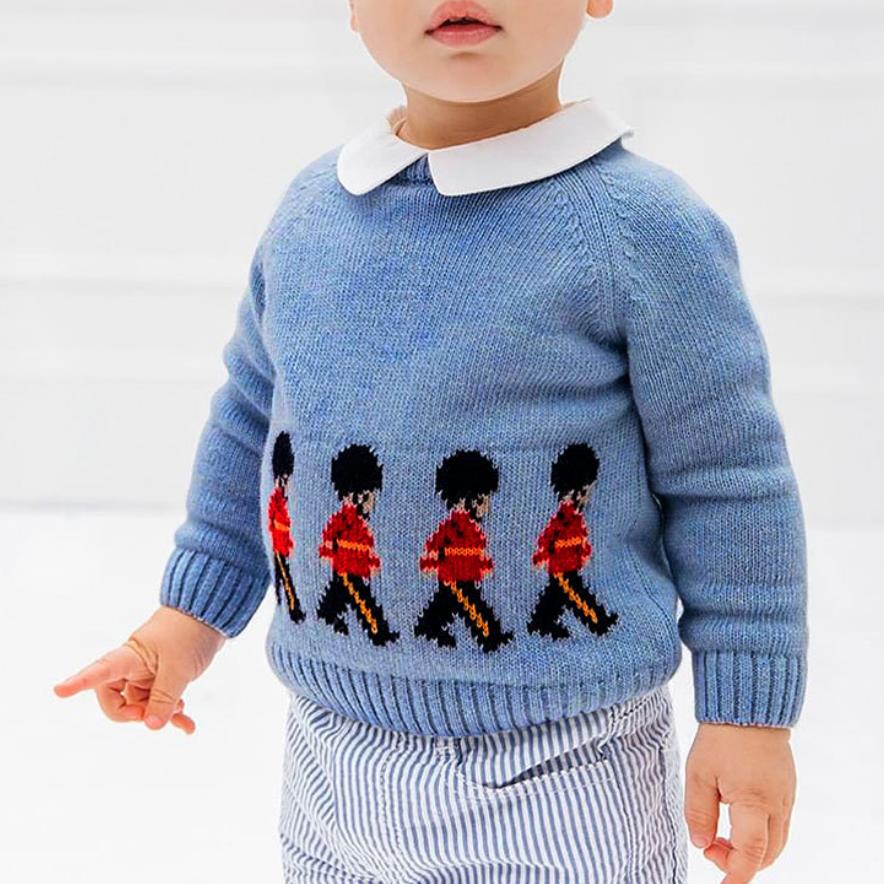 Neue Spanisch Kinder wolle karton Gestrickte Pullover Baby jungen Pullover Pullover Strickwaren