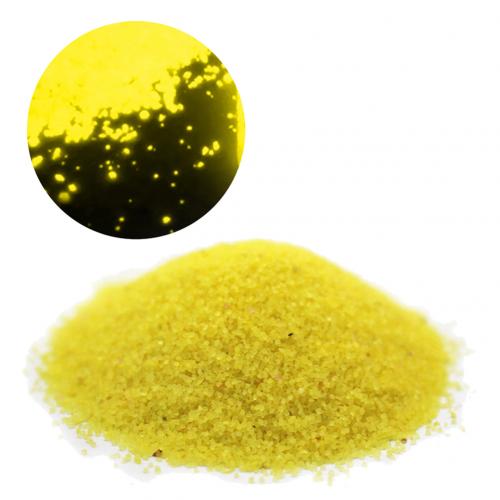Sable Fluorescent lumineux dans l'obscurité, 10g, bouteille fluorescente pour le sable, à souhait, pour un aquarium, décor de gravier, à réaliser soi-même: Golden
