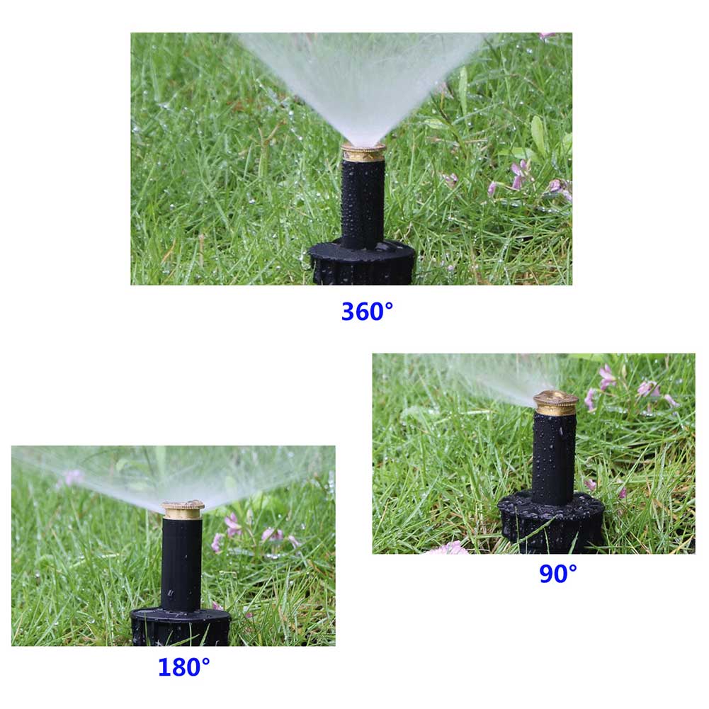 90/180/360 Degree Pop Up Spray Head Adjustable Sprinklers Nozzle for Watering Lawn Garden Irrigation JA55