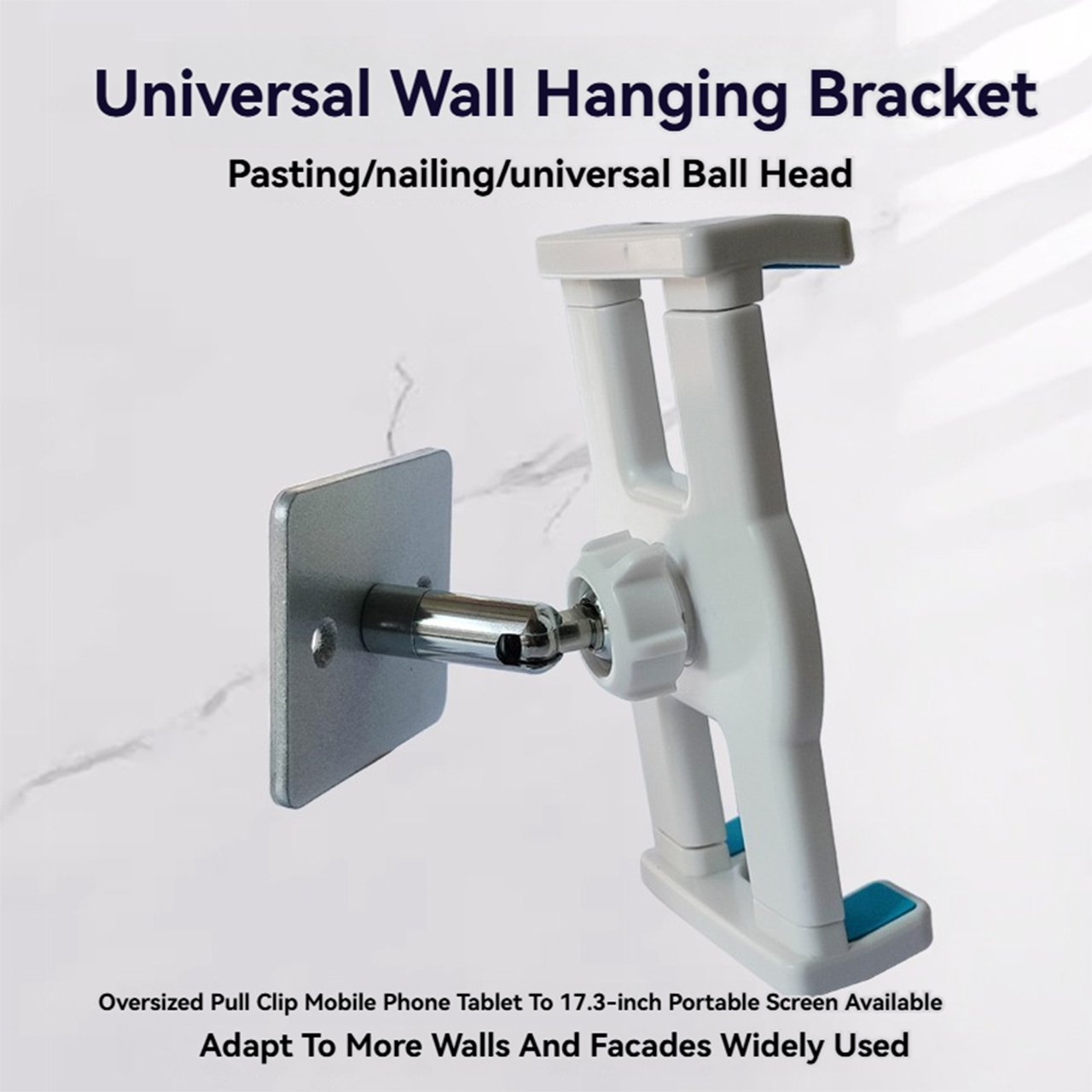 360 ° fleksibel lang lat arm stativholder nettbrett for 7 to 13 tommers ipad veggmontert universalbrakett hjemmekontor tyverisikret vegg