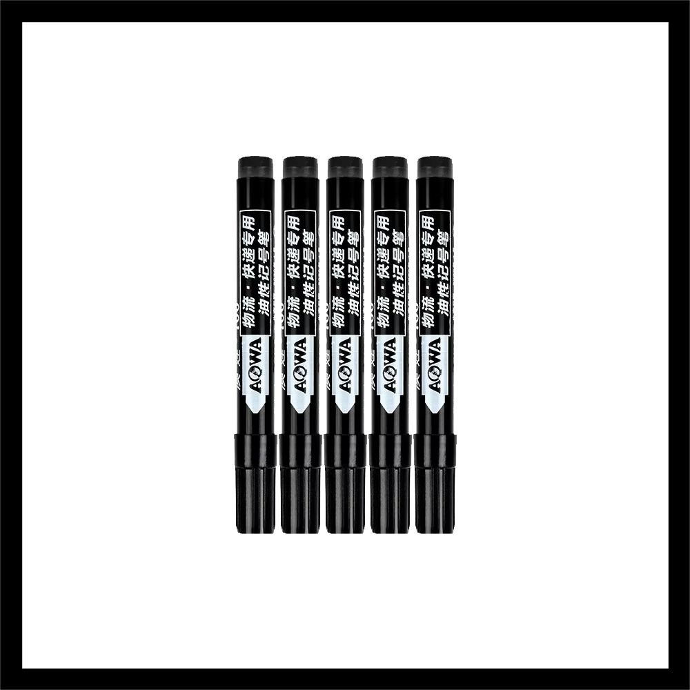 Rotuladores a base de aceite impermeables, tinta negra, azul y roja para vidrio, Metal, papelería, arte, dibujo, suministros escolares de oficina, 5-50 Uds.: Blanco