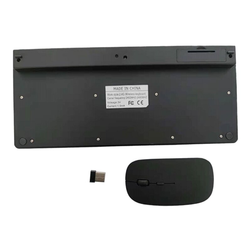 2.4G Wireless Keyboard and Mouse Combination Multifunction Small Keyboard Power Saving Mouse Wide Compatibility